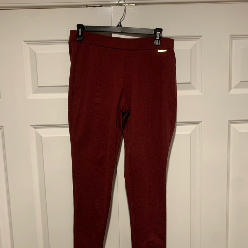 Michael Kors Deep Red Leggings